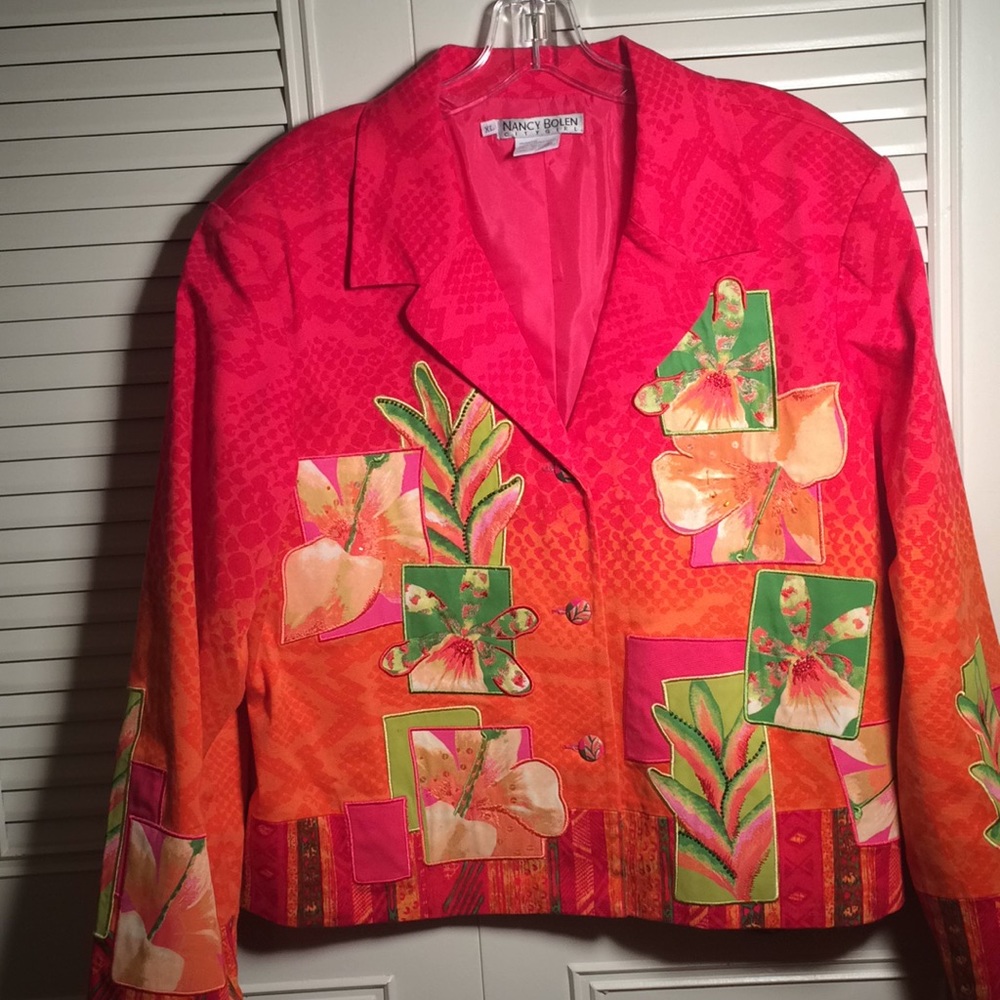 Jacket XL, Florida jacket by Nancy Bolen Stunning